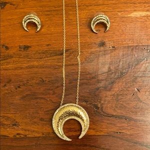 House of Harlow earrings and necklace